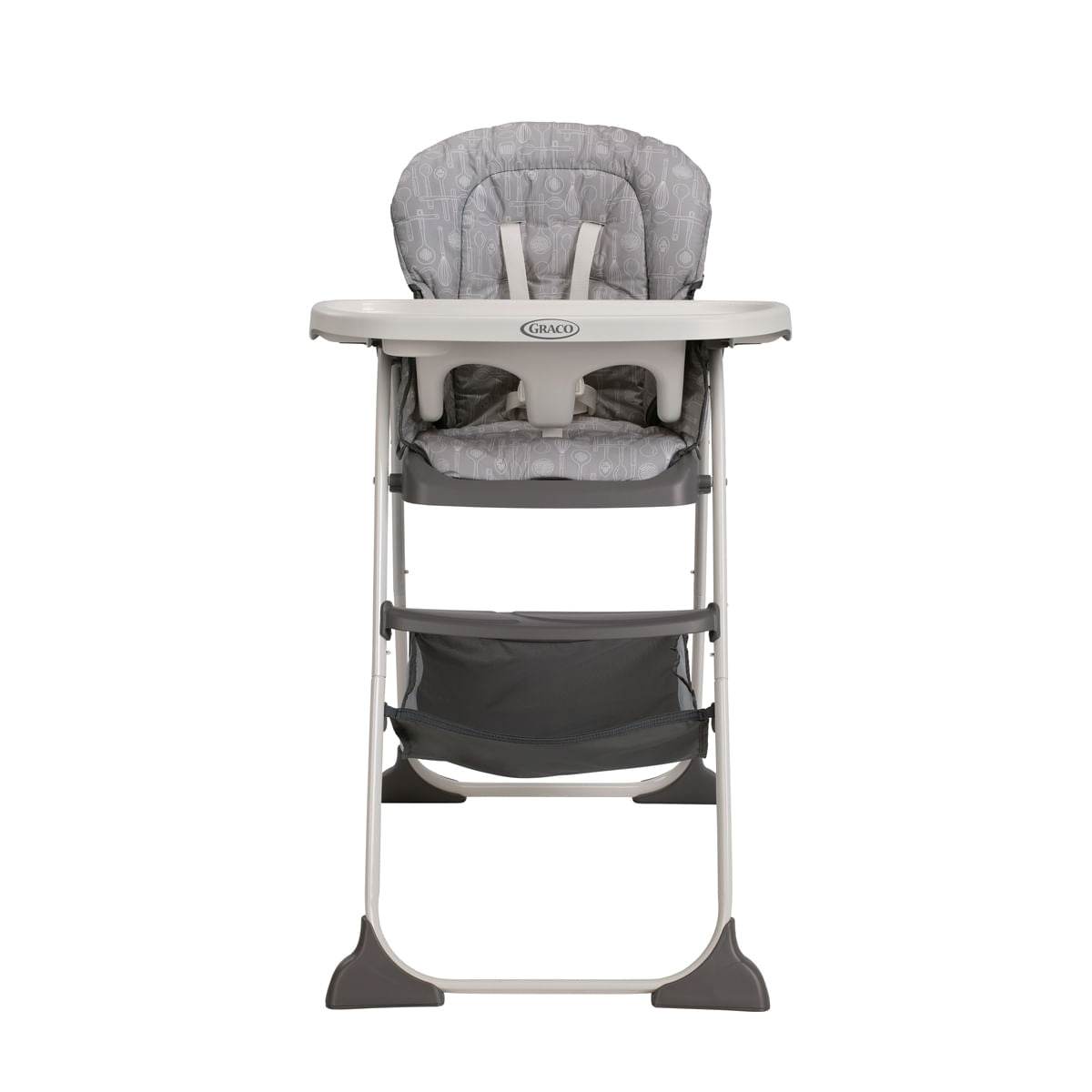 Cadeira de Alimentação Infantil Slim Snacker Cinza - Graco