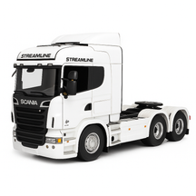 Miniatura Realista de Controle Remoto Caminhão Scania S540 6X4 + Carreta de Brinde (QUEIMA DE ESTOQUE)